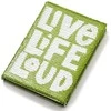 Užrašų knygelė LIVE LIFE LOUD su blizgučiais