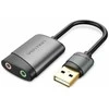 Vention Išorinė USB garso plokštė 0.15 m ventiliacijos CDKHB (pilka)