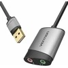 Vention Išorinė USB garso plokštė 0.15 m ventiliacijos CDKHB (pilka)