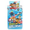 Vaikiškas antklodės užvalkalas „Paw Patrol Heroes Unleashed“ 100–135 cm, 40–60 cm