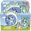 Stor BINGO AND BLUEY mėlynas dogs pusryčių rinkinys, vakarienė, dubuo, lėkštė, puodelis SZ
