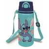 Gertuvė Disney Stitch - aliuminio vandens buteliukas su šiaudeliu ir dirželiu 730 ml