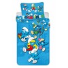Vaikiškas patalynės komplektas „Smurfai kartu“ 100–135 cm, 40–60 cm