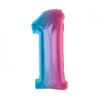 GoDan folijos balionas numeris 1 Rainbow Smart 92cm