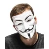 Veido kaukė, balta, vakarėliams, Helovinui, maskarado baliams.