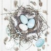 Velykinės pastelinės mėlynos natūralios servetėlės "Nest" 20 vnt. 33x33 cm