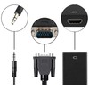Adapteris VGA-HDMI su 3.5 mm ir USB jungtimis, 25 cm