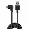 USB Kabelis - LINDY USB 2.0 tipo A į C Laidas, 90° Dešinysis Kampas, M/M, 0.5 m, Juodas