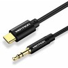 Garso laidas 3,5 mm į USB-C / 1,5 m, juodas BGABG VENTION