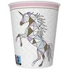 Vienaragio grafinio stiliaus popieriniai puodeliai „Laukiniai“ 8 vnt. po 250 ml