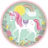 Vienaragio stebuklingų popierinių lėkščių rinkinys, 8 dalys, 22,9 cm