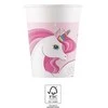 Procos GoDan Unicorn Rainbow Colors Popieriniai puodeliai 200ml 8vnt. Godanas