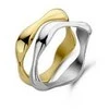 Viktorijos aukso ir sidabro spalvų žiedų rinkinys, 2 vnt.