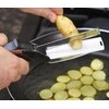 Vegetable, meat and fruit kitchen scissors with board