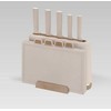 Maestro MR-1412-BEIGE peilių rinkinys su kaladėle + pjaustymo lentelės rinkinys rusvai geltonas