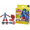 Hasbro PLAY-DOH MARVEL CASTRY RINKINYS KAPTAINAS AMERIKA ATSpindinčioji skydo figūrėlė