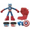 Hasbro PLAY-DOH MARVEL CASTRY RINKINYS KAPTAINAS AMERIKA ATSpindinčioji skydo figūrėlė