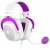 Havit H2002d - žaidimams ausinės, baltas ir violetinė