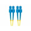 LANBERG šviesolaidinis patchcord SM SC/UPC-SC/UPC dvipusis 5m LSZH g657a1 3.0mm geltonas