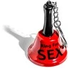 Žiedas raktų pakabukui „SEX“