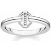 Biżuteria THOMAS SABO DT00367251454. Pierścionek, Kolor sidabrinė. Kobieta.