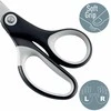 Žirklės 18cm universalios LEITZ Titanium, juodos - baltos spalvos