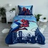 Patalynė bawełniana 140x200 Spider-man człowiek pająk mėlyna poszewka 70x90 JF 02