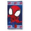 Žmogus-voras ir „Spidey Action“ rankšluostis, paplūdimio rankšluostis 70x140cm (greitai džiūstantis)