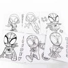 Žmogus-voras ir „Spidey Friends“ piešimo pagal skaičius rinkinys