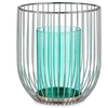 Žvakidė Gift Decor 124016B Mėlyna Sidabras Metalinis stiklas 15 x 17 x 15 cm Narvas