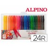 Flomasteriai ALPINO Color experience double 24sp