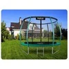 10 pėdų sodo trampolinas su apsauginiu tinklu ir kopėčiomis, 312 cm lauko trampolinas, apvalus trampolinas vaikams, didelis trampolinas