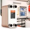 VEVOR 100 plokštelių šilumokaitis 4*1-1/4" MNPT 5x12" 316L plienas