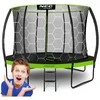12 pėdų trampolinas 374 cm su vidiniu tinklu, lauko apvalus trampolinas, sodo trampolinas vaikams, trampolinas su apsauginiu tinklu, didelis trampolinas