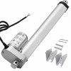 12V linijinė pavara 250mm eiga, IP54 aliuminio lydinio elektrinis stūmoklis kėlimo stalui, kėdėms, langams ir durims, didelio greičio linijinio judėjimo įrenginys baldams