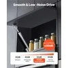 12V linijinė pavara 250mm eiga, IP54 aliuminio lydinio elektrinis stūmoklis kėlimo stalui, kėdėms, langams ir durims, didelio greičio linijinio judėjimo įrenginys baldams