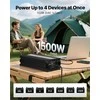 1500W įtampos keitiklis, grynos sinusinės bangos inverteris kemperiams ir sunkvežimiams, su nuotolinio valdymo pultu, USB ir Type-C jungtimis, 2 AC lizdais, greito įkrovimo srovės keitiklis automobiliui