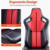 2 lenktynių sėdynės su PVC oda, reguliuojami bėgeliai, ergonomiškos, universalios, sportinės automobilių sėdynės, vairuotojo sėdynės