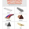 20 V akumuliatorinis juostinis pjūklas, 127 mm, metalui/medienai, 0-192 m/min, bešepetėlis, su baterija ir įkrovikliu, galingas nešiojamas juostinis pjūklas pjovimo staklės