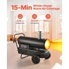 VEVOR 20kW priverstinio oro žibalo dyzelinis šildytuvas, nešiojamas torpedinis patalpų šildytuvas, pramoninis šildytuvas sandėliui, garažui, dirbtuvėms, statyboms, lauko šildymui