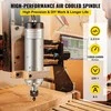 2.2KW Oru Aušinamas Suklio Variklis, ER20 CNC Suklys, Didelio Greičio Frezavimo Suklys Graviravimo Staklėms, 220V Suklio Variklis, Galingas CNC Maršrutizatoriaus Suklys