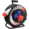 25 m ilgio maitinimo kabelio ritė, IP44, 230 400 V, ilginamasis laidas