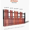 25 natų medinis glockenspiel, profesionalus ksilofono mušamasis instrumentas, pradedančiųjų muzikos instrumentų rinkinys, nešiojamas glockenspiel vaikams ir suaugusiems
