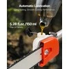 25CC Benzininis genėjimo pjūklas su stulpu, ištraukiamas medžių genėjimo grandininis pjūklas su 30.5 cm juosta, belaidis trimeris sodo darbams, galingas šakų pjovimui
