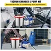 3 CFM 1/4 AG vakuuminio siurblio rinkinys su 12 L vakuumine kamera