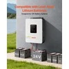 3000W hibridinis saulės inverteris, grynos sinusinės bangos įtampos keitiklis, integruotas MPPT valdiklis, namams ir kemperiams, 24V į 230V srovės keitiklis