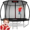 312 cm Trampolinas su vidiniu apsauginiu tinklu, lauko trampolinas, apvalus trampolinas, trampolinas vaikams, sodo trampolinas