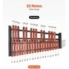 32 natų glockenspiel, medinis ksilofonas su stovu, mušamųjų instrumentų rinkinys pradedantiesiems ir suaugusiems, nešiojamas ksilofonas su krepšiu