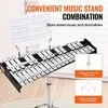32 tonų metalofonas, ksilofonas, varpelių rinkinys su plaktukais, lazdelėmis, stovu, perkusijos instrumentų komplektas, muzikos instrumentas vaikams, melodinis instrumentas