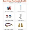 3.5 CFM Vakuuminis Siurblys, HVAC Rotacinis, su Manometru, R134a, R22, R12, R410A, Šaldymo, Kondicionavimo